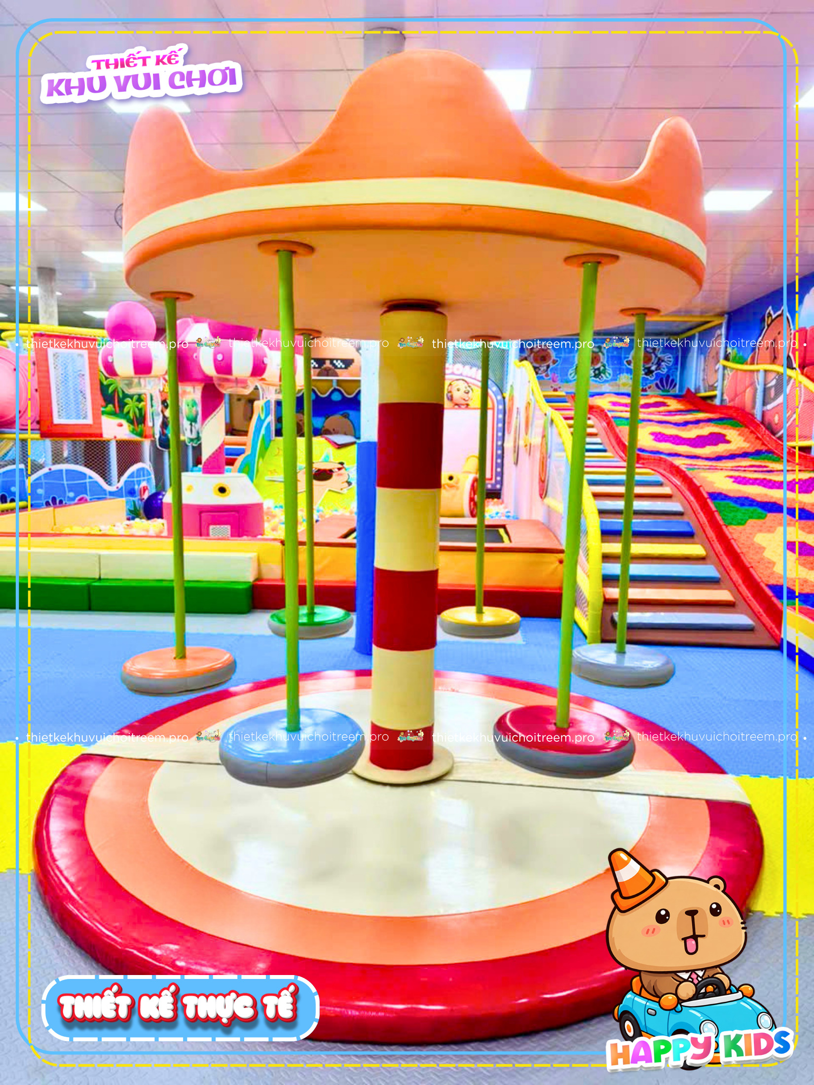 Đu quay của dự án thiết kế khu vui chơi Huế - Happy Kids