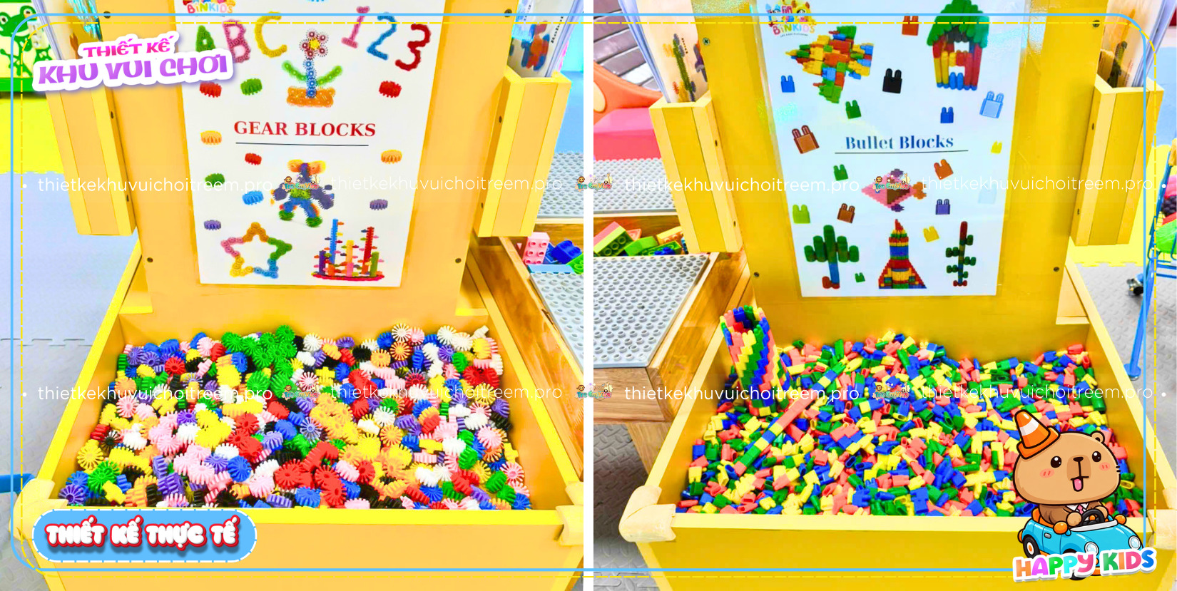 Lego của dự án thiết kế khu vui chơi Huế - Happy Kids