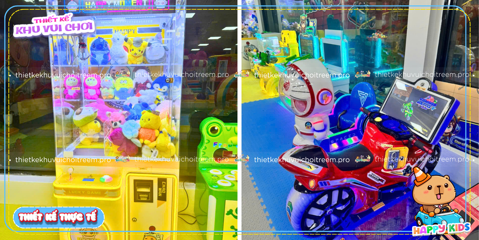 Máy game của dự án thiết kế khu vui chơi Huế - Happy Kids