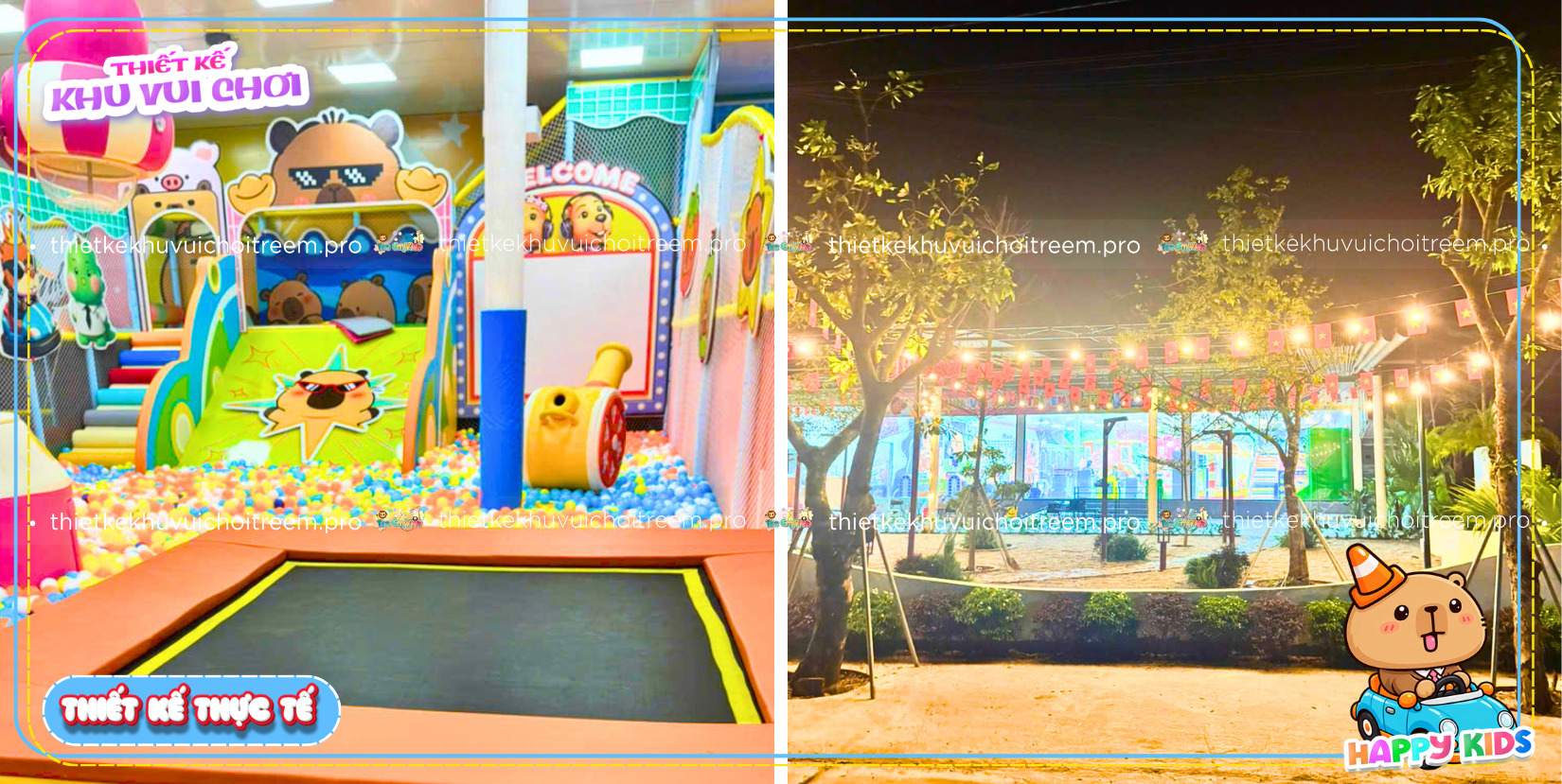 Mô hình khu vui chơi kết hợp cà phê của Happy Kids