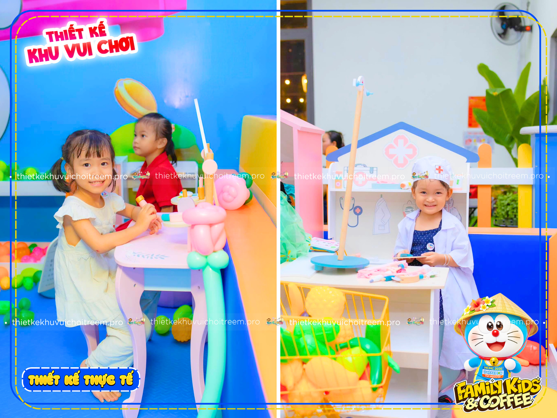 Khu hướng nghiệp của dự án thiết kế khu vui chơi Khánh Hòa - Family Kids & Coffee