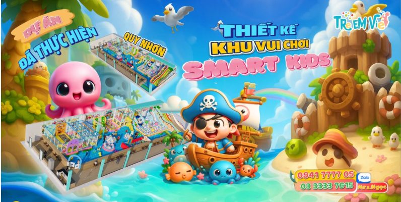 Thiết kế khu vui chơi trẻ em quy nhơn Smart Kids