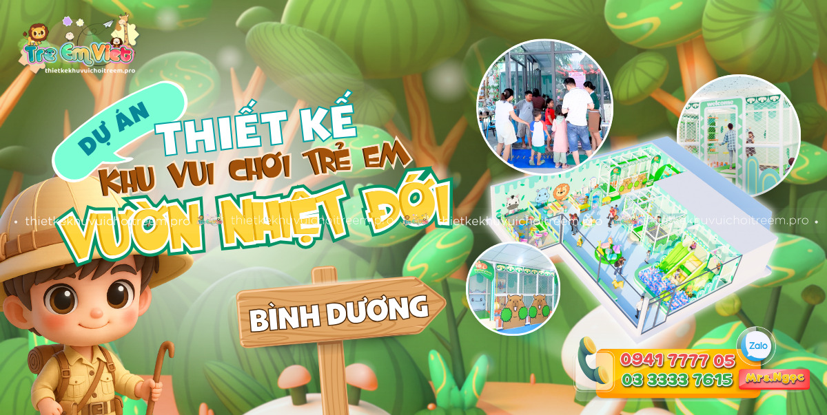 Dự án Thiết kế khu vui chơi trẻ em Bình Dương - Vườn Nhiệt Đới Coffee