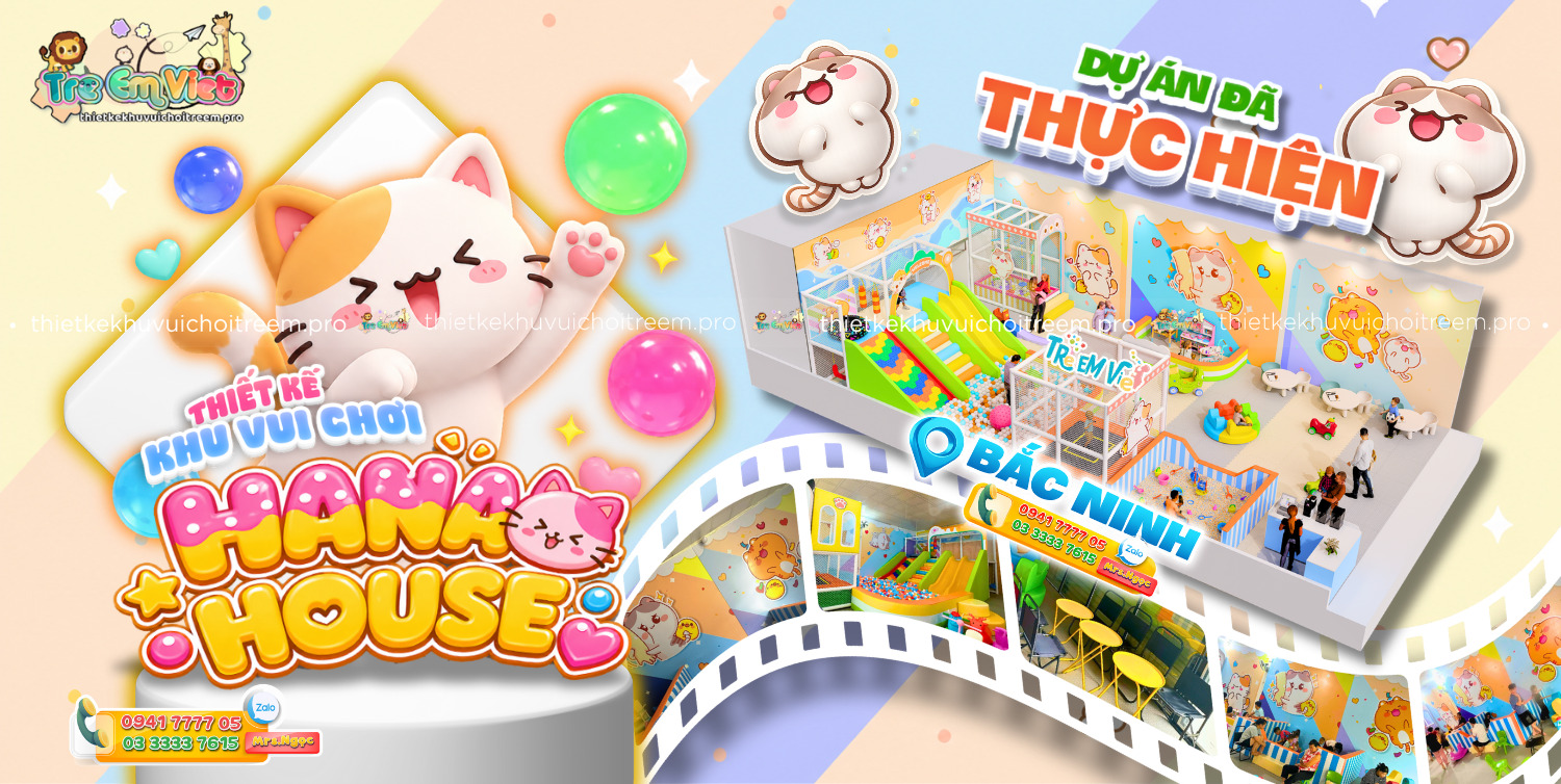 Banner thiết kế khu vui chơi Bắc Ninh - Hana House