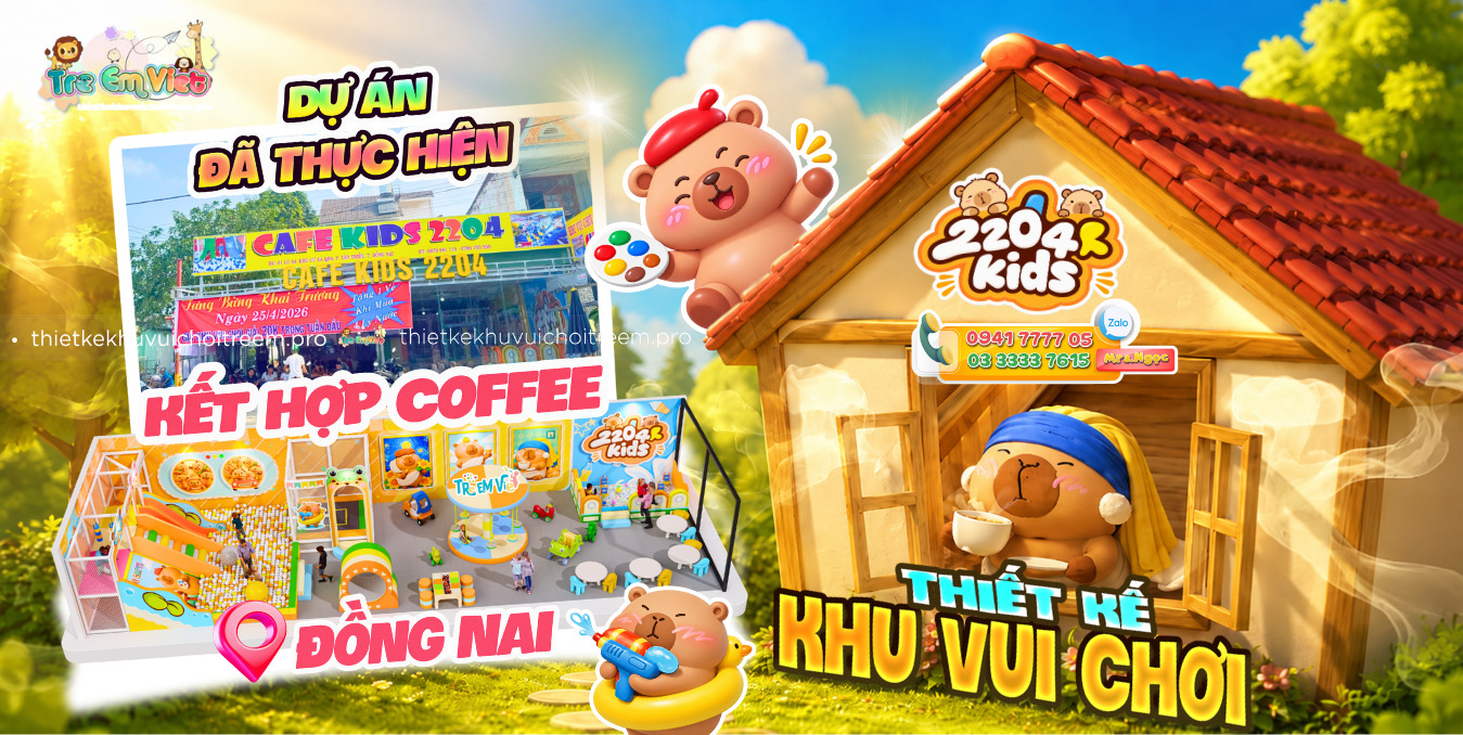 Banner Thiết kế khu vui chơi Đồng Nai - 2204 Kids